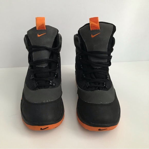 Vintage 2000 Nike ACG Govy Black Grey Orange Hiking Snow Boots - Picture 8 of 10
